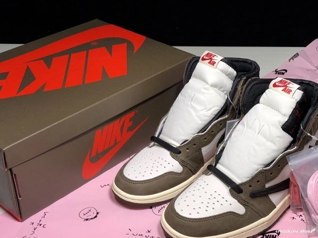 Rep High 100 'Mocha' x CD4487 OG - Retro Scott Air 1 Jordan Travis 0809